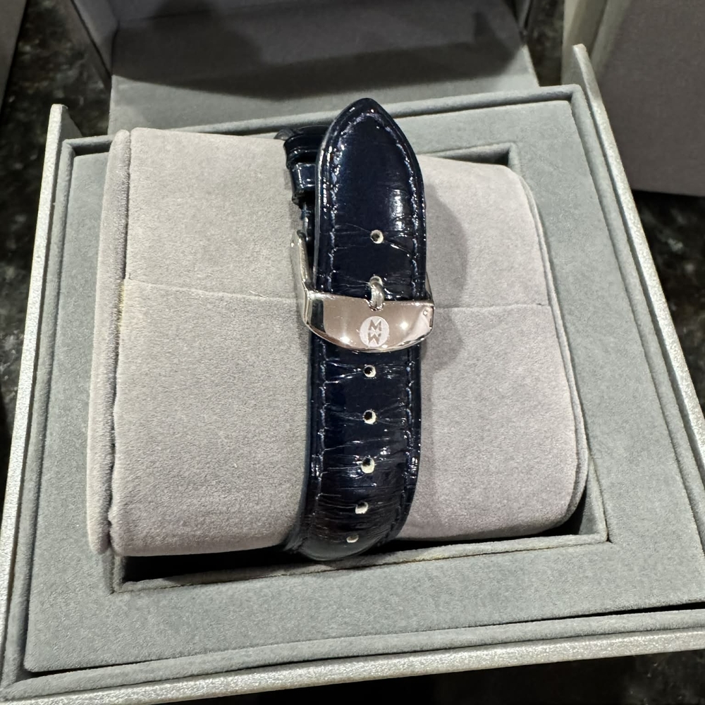 Michele Multicolor Dial Watch with Black Strap - Picture 5 of 10